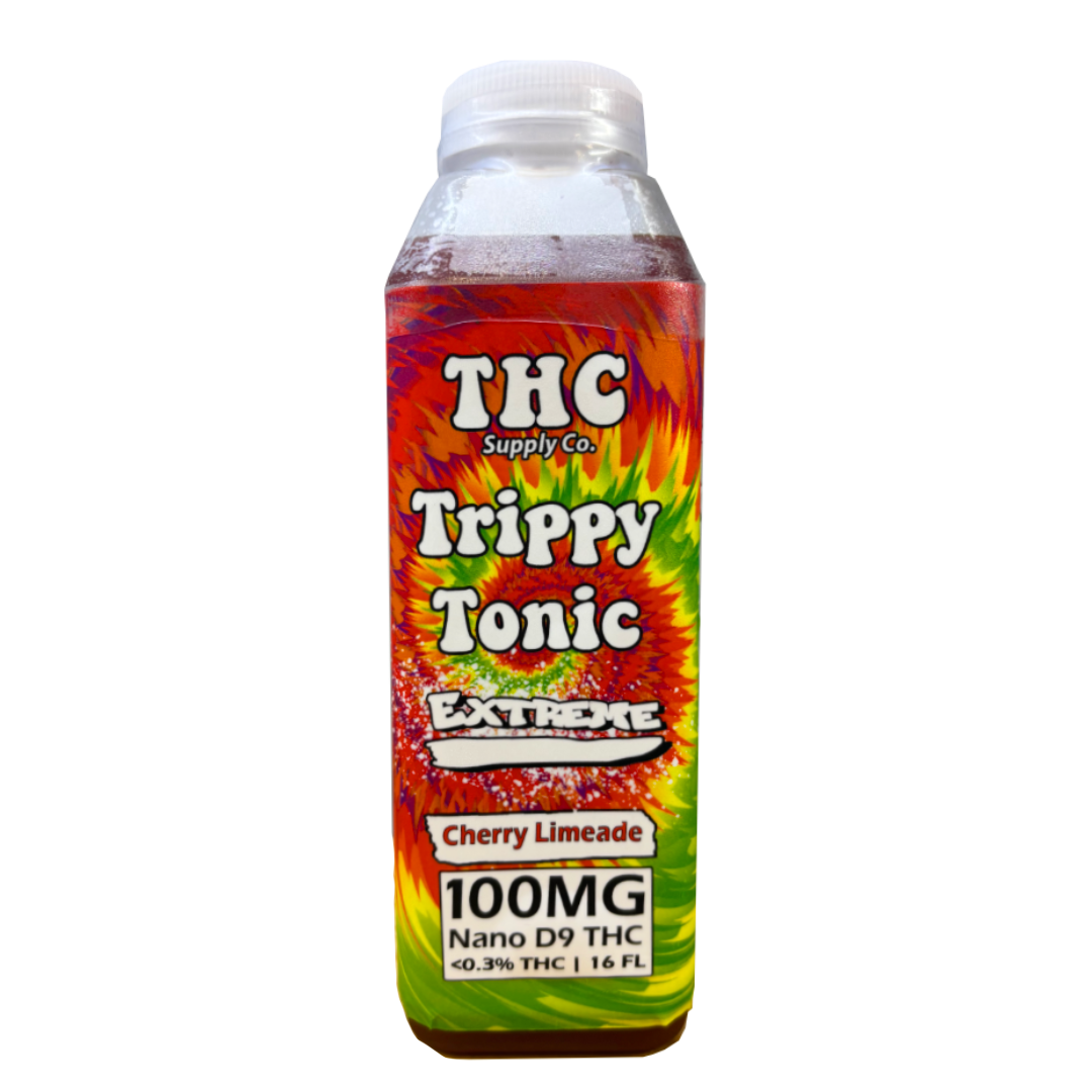 *THCSC Trippy 16oz Bottle 100MG Nano D9 Drink / Cherry Lime